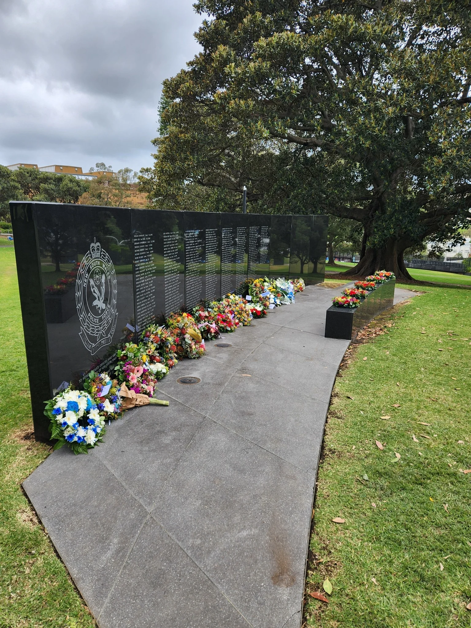 Locals paying tribute to fallen heroes